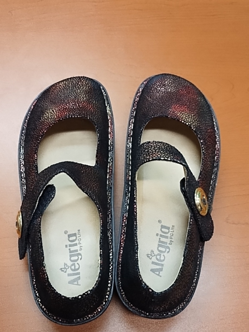 Alegria Paloma Mary Jane  in Multicolor Metallic Pebble - Picture 3 of 9